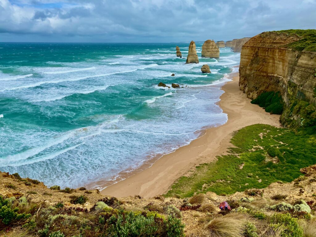 The Coast line on the Great Ocean Road, Victoria, Australia