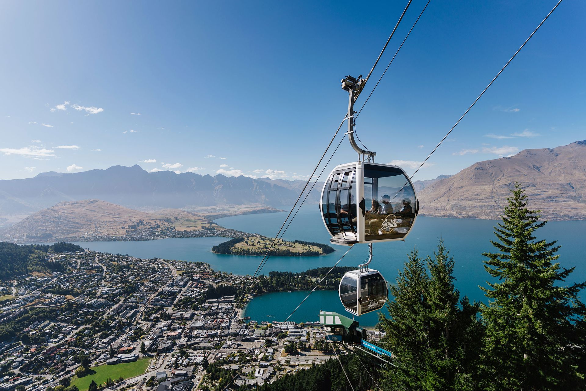 Skline gondola in Queenstown New Zealand